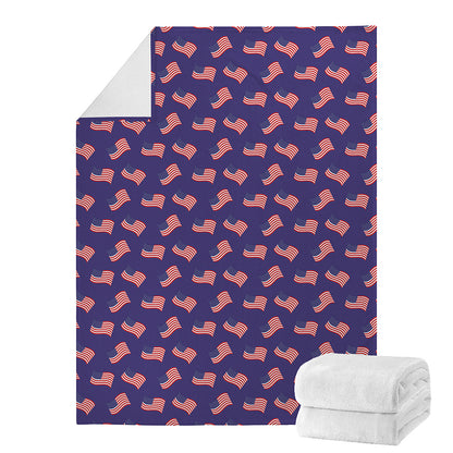4th of July American Flag Pattern Print Blanket