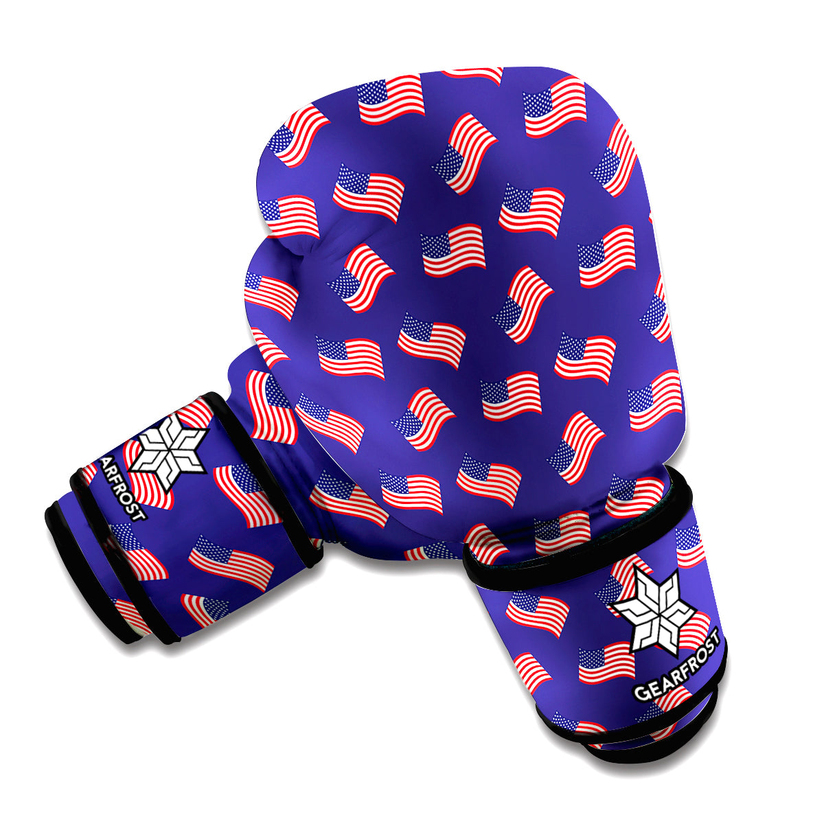 4th of July American Flag Pattern Print Boxing Gloves
