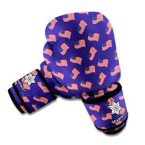 4th of July American Flag Pattern Print Boxing Gloves