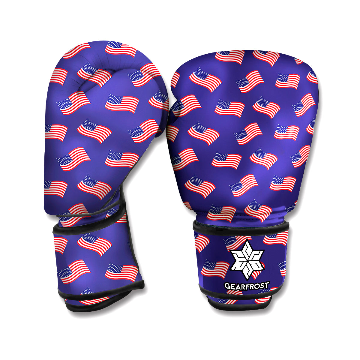 4th of July American Flag Pattern Print Boxing Gloves