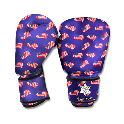 4th of July American Flag Pattern Print Boxing Gloves