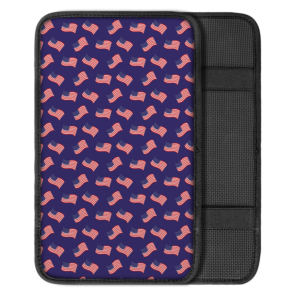 4th of July American Flag Pattern Print Car Center Console Cover