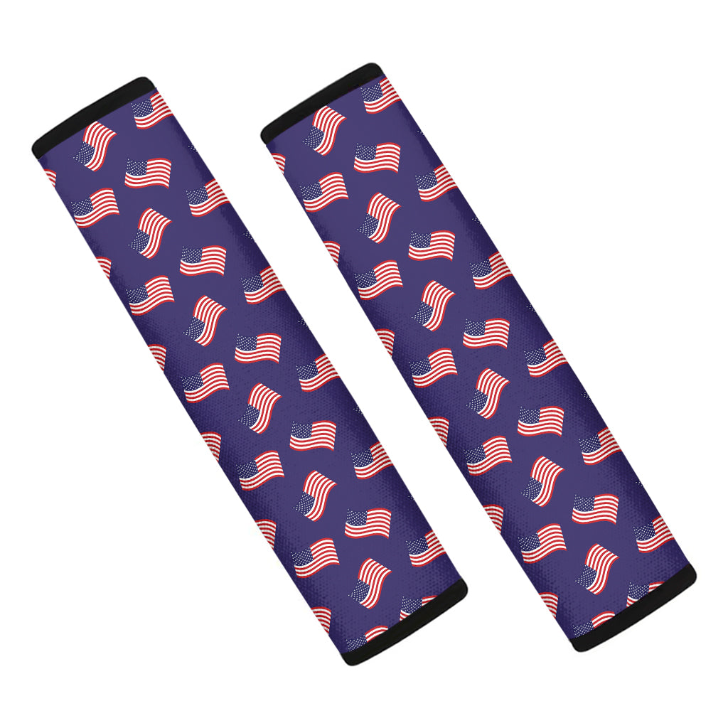 4th of July American Flag Pattern Print Car Seat Belt Covers