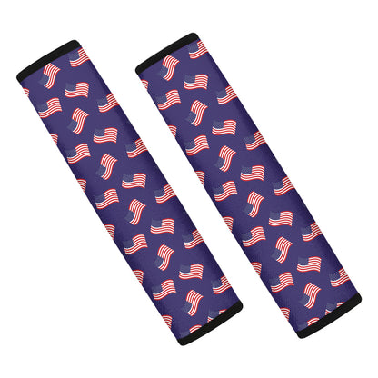 4th of July American Flag Pattern Print Car Seat Belt Covers