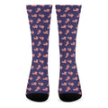 4th of July American Flag Pattern Print Crew Socks