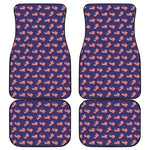 4th of July American Flag Pattern Print Front and Back Car Floor Mats