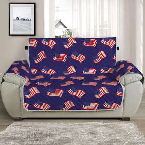 4th of July American Flag Pattern Print Half Sofa Protector