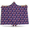 4th of July American Flag Pattern Print Hooded Blanket