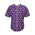 4th of July American Flag Pattern Print Men's Baseball Jersey