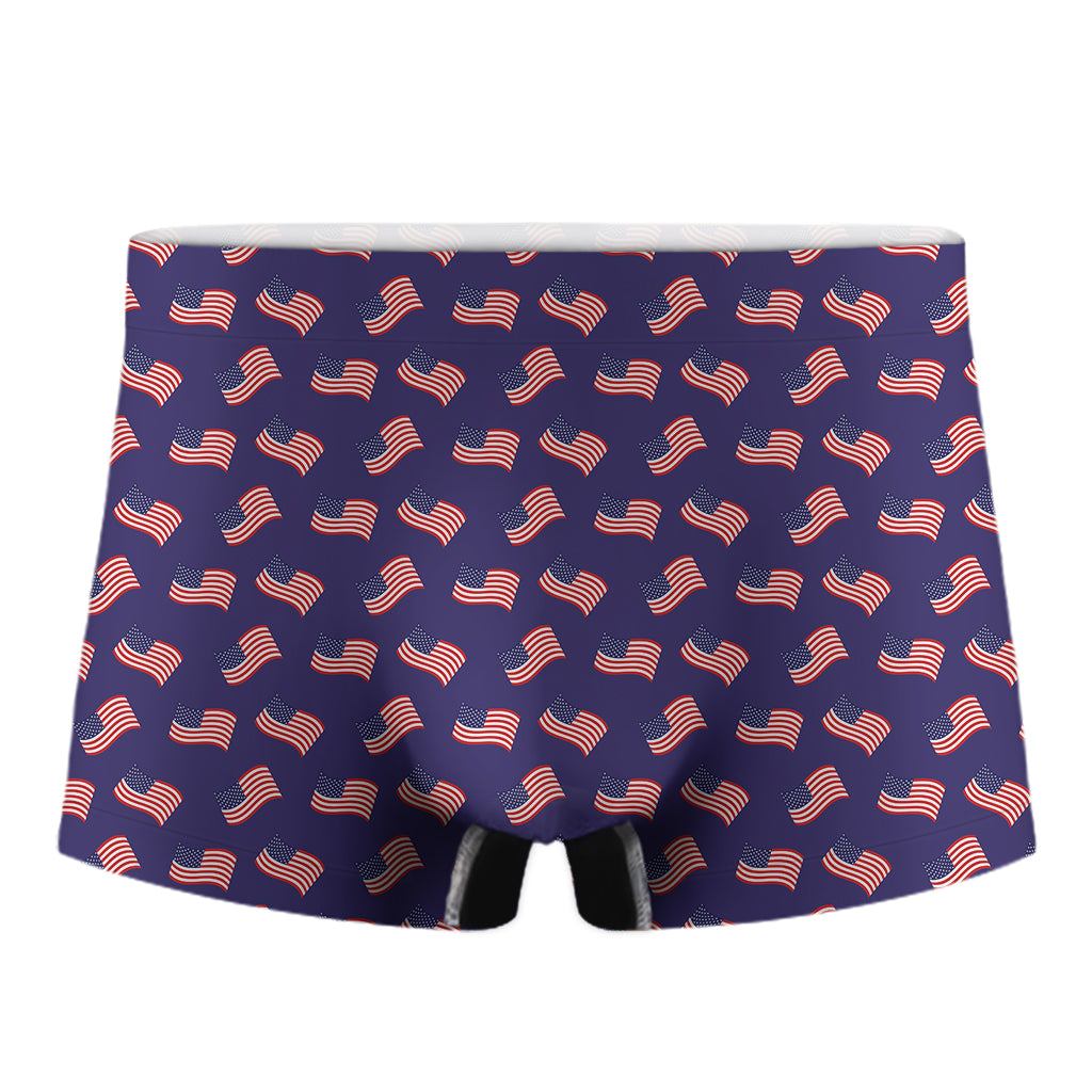 4th of July American Flag Pattern Print Men's Boxer Briefs