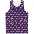 4th of July American Flag Pattern Print Men's Tank Top