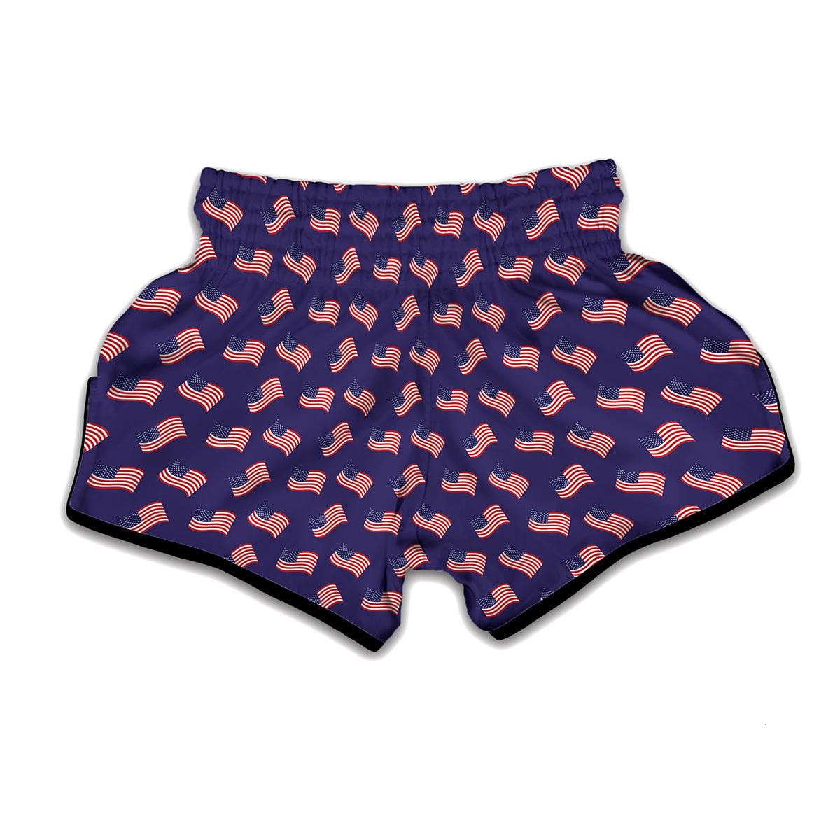 4th of July American Flag Pattern Print Muay Thai Boxing Shorts
