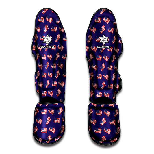 4th of July American Flag Pattern Print Muay Thai Shin Guard