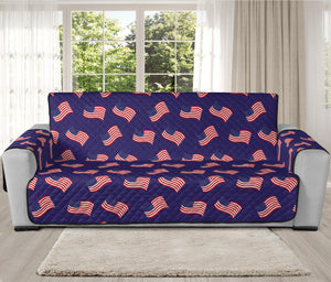 4th of July American Flag Pattern Print Oversized Sofa Protector