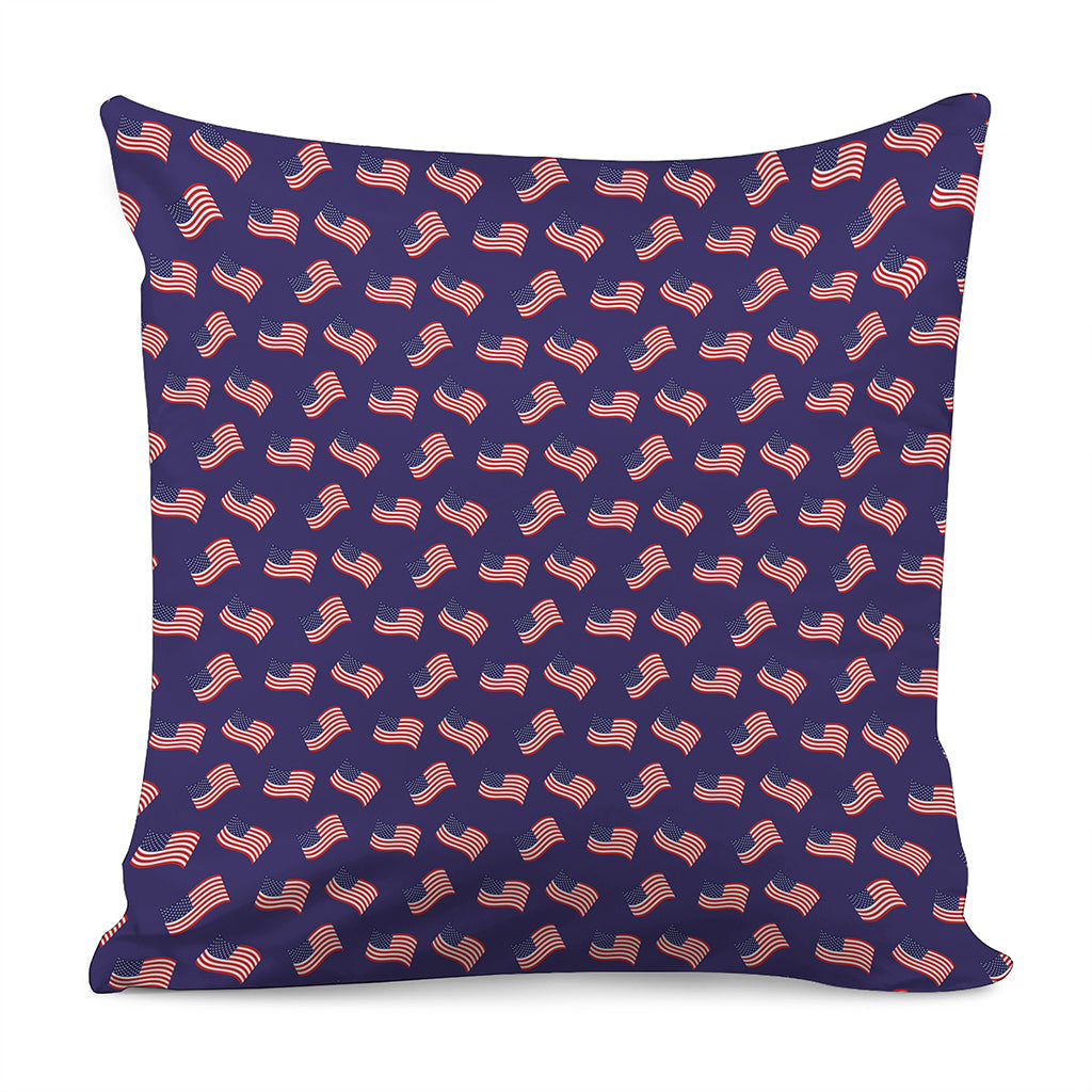 4th of July American Flag Pattern Print Pillow Cover