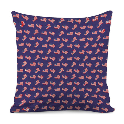 4th of July American Flag Pattern Print Pillow Cover