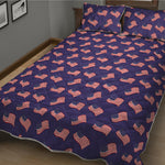 4th of July American Flag Pattern Print Quilt Bed Set