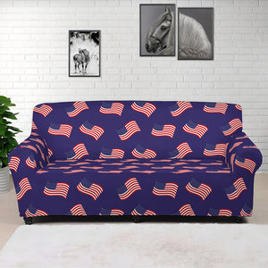 4th of July American Flag Pattern Print Sofa Cover