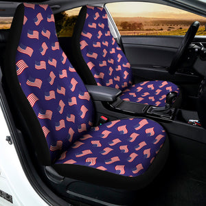 4th of July American Flag Pattern Print Universal Fit Car Seat Covers