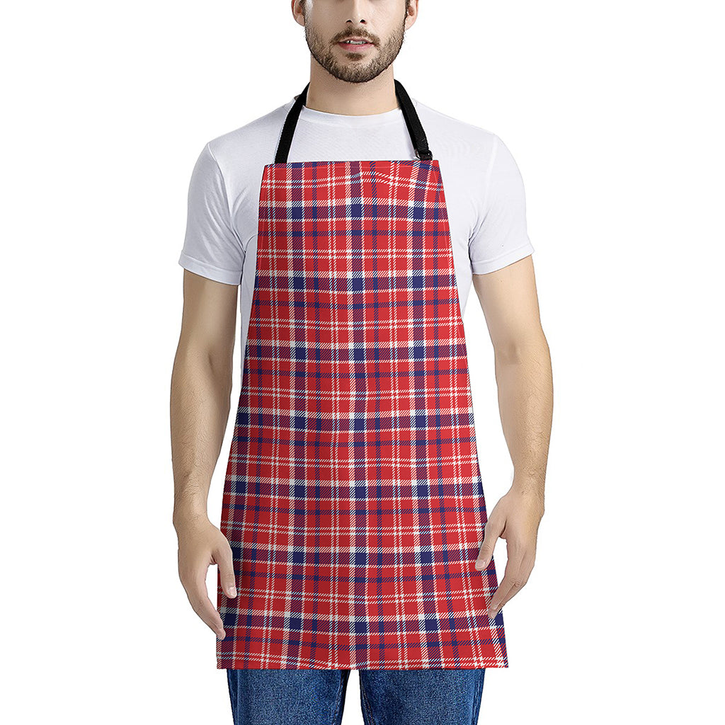 4th of July American Plaid Print Apron