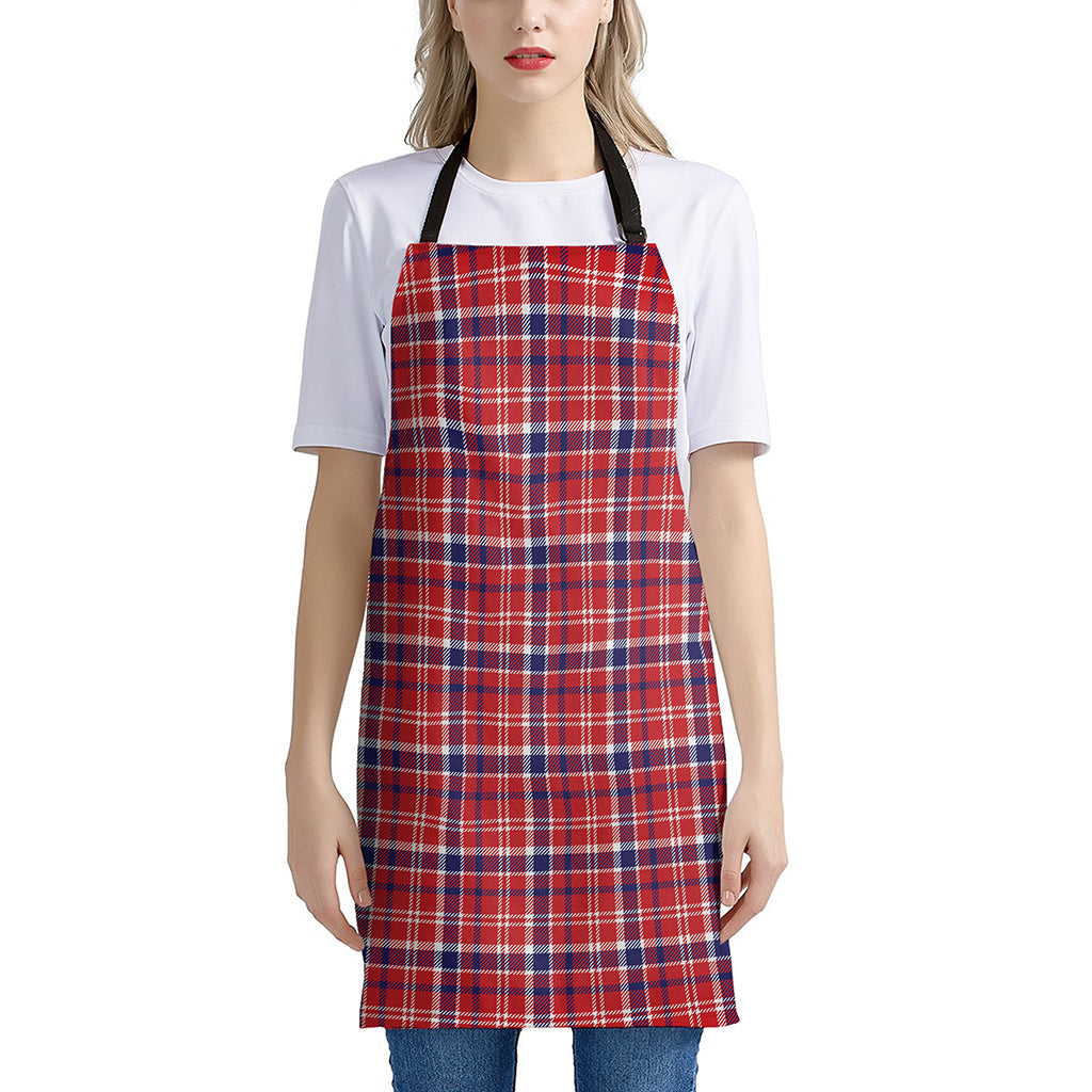 4th of July American Plaid Print Apron