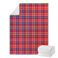 4th of July American Plaid Print Blanket