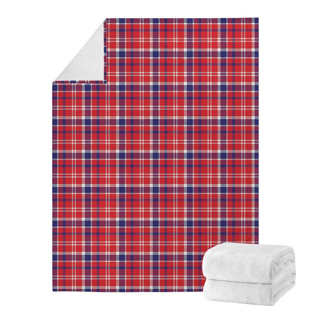 4th of July American Plaid Print Blanket