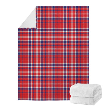 4th of July American Plaid Print Blanket