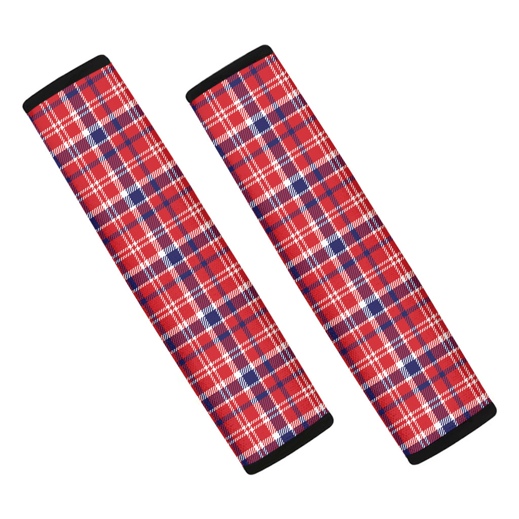 4th of July American Plaid Print Car Seat Belt Covers