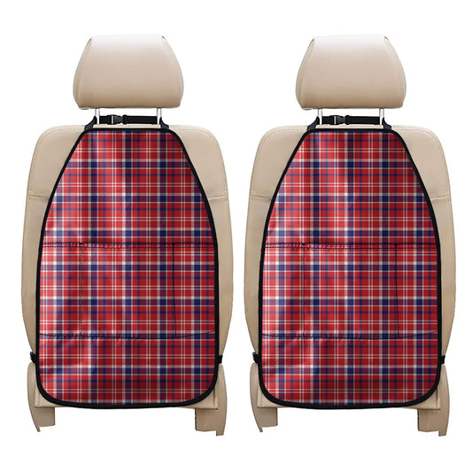 4th of July American Plaid Print Car Seat Organizers
