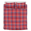 4th of July American Plaid Print Duvet Cover Bedding Set