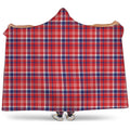 4th of July American Plaid Print Hooded Blanket