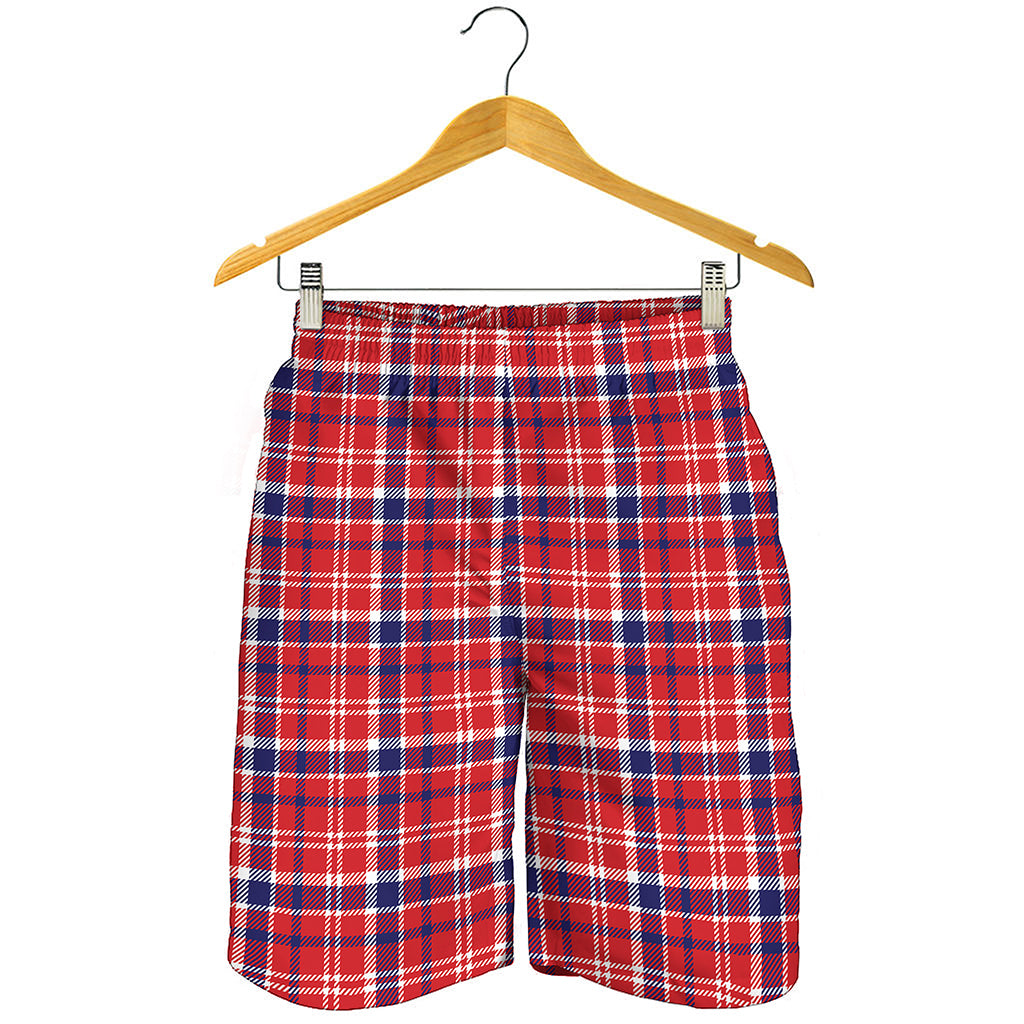 4th of July American Plaid Print Men's Shorts