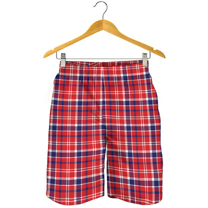4th of July American Plaid Print Men's Shorts