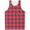 4th of July American Plaid Print Men's Tank Top