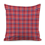 4th of July American Plaid Print Pillow Cover