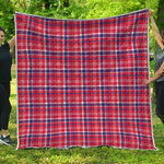 4th of July American Plaid Print Quilt