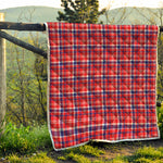 4th of July American Plaid Print Quilt