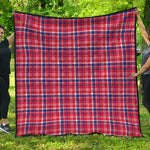 4th of July American Plaid Print Quilt