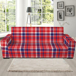 4th of July American Plaid Print Sofa Slipcover