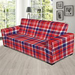 4th of July American Plaid Print Sofa Slipcover