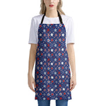 4th of July American Star Pattern Print Apron