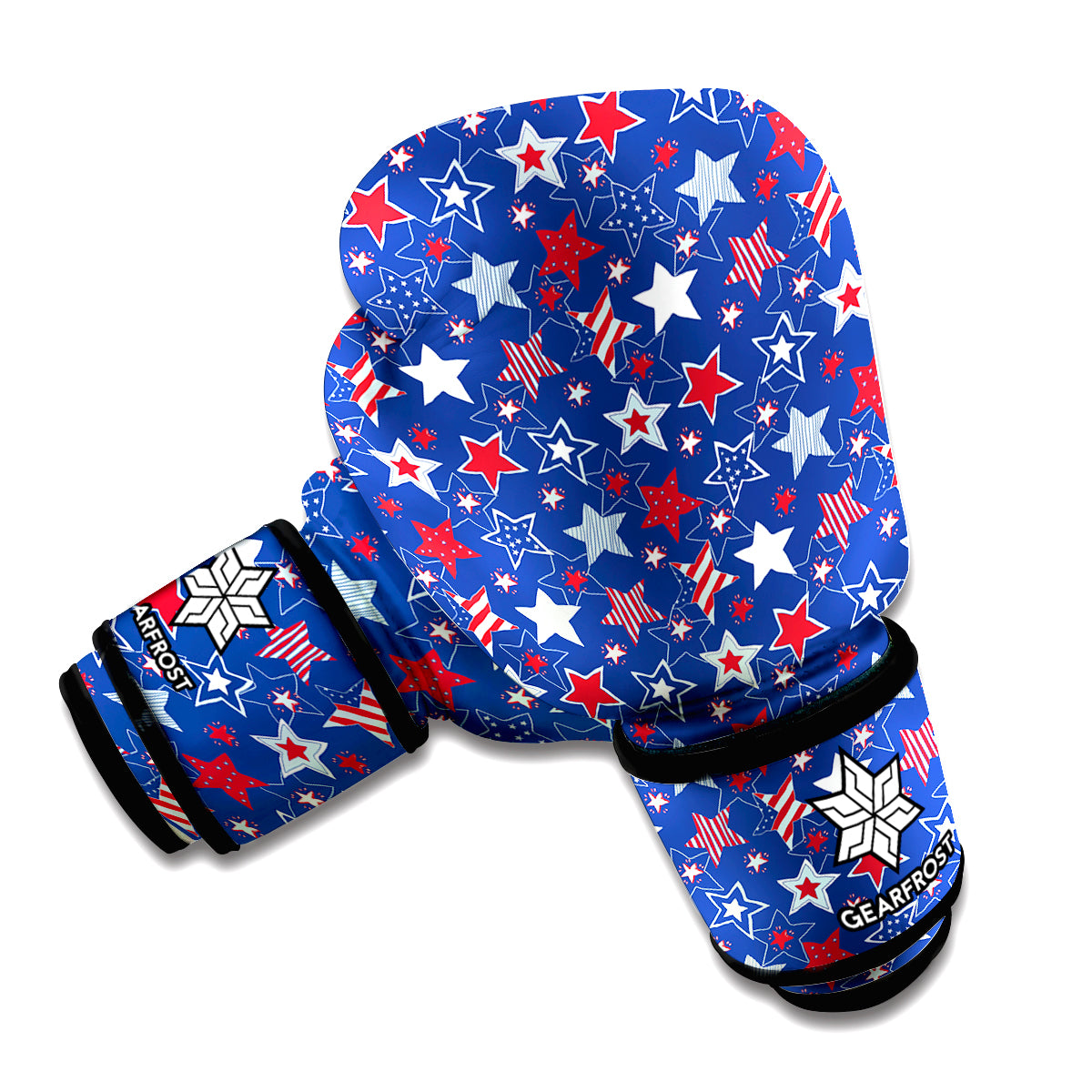 4th of July American Star Pattern Print Boxing Gloves