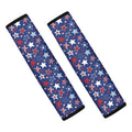 4th of July American Star Pattern Print Car Seat Belt Covers
