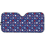 4th of July American Star Pattern Print Car Sun Shade