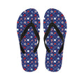 4th of July American Star Pattern Print Flip Flops