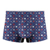 4th of July American Star Pattern Print Men's Boxer Briefs