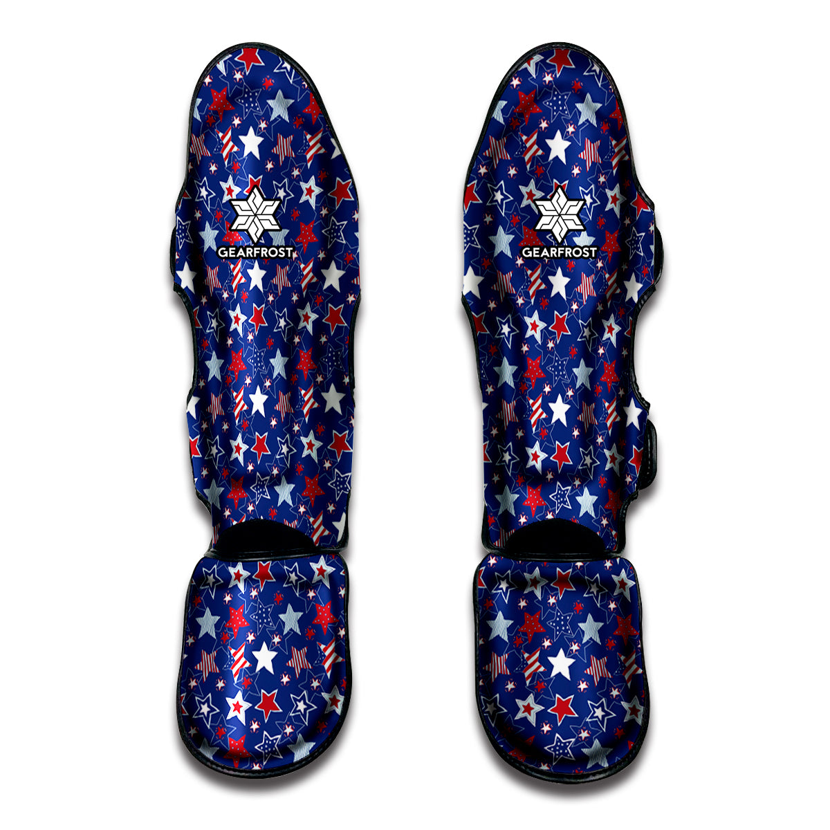 4th of July American Star Pattern Print Muay Thai Shin Guard