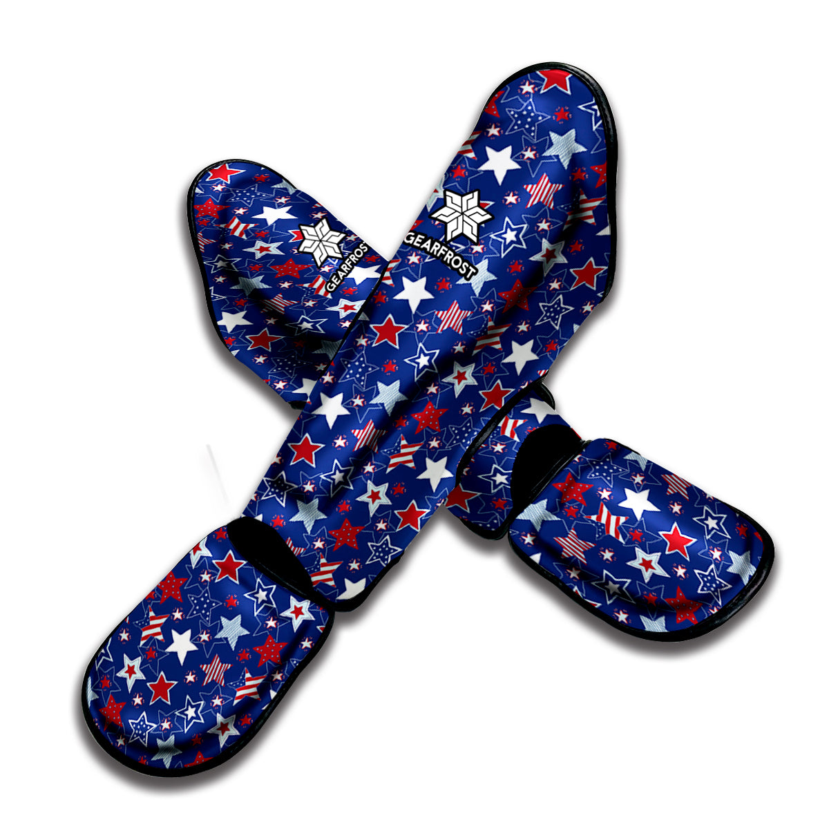 4th of July American Star Pattern Print Muay Thai Shin Guard