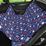 4th of July American Star Pattern Print Pet Car Back Seat Cover